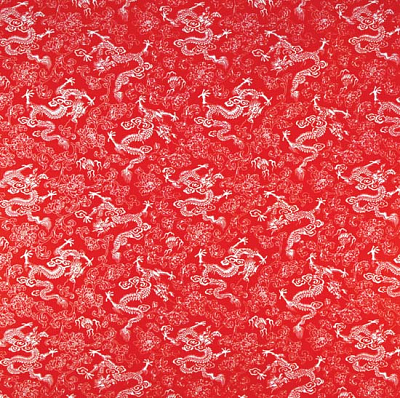 Банданы Драконы на красном (Красный)