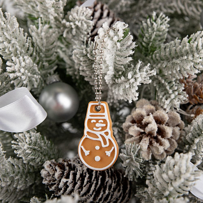 Мини-подвеска «Пряник», 3D-печать на заказ, снеговик