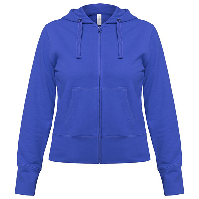Толстовка женская Hooded Full Zip ярко-синяя (Синий)
