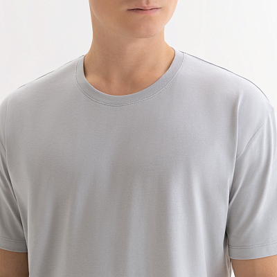 Футболка унисекс Крис (Kris), 150 гр., светло-серая