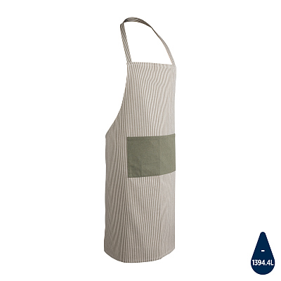 Фартук Ukiyo из переработанного хлопка Aware™, 280 г (Зеленый;)