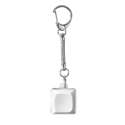 Брелок PUSH ME с LED подсветкой, Белый