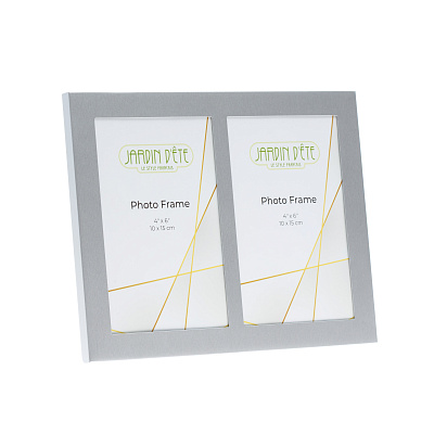 Рамка для фотографии Jardin D'Ete, алюминий, стекло, фото 10х 15 см (Серебристый)