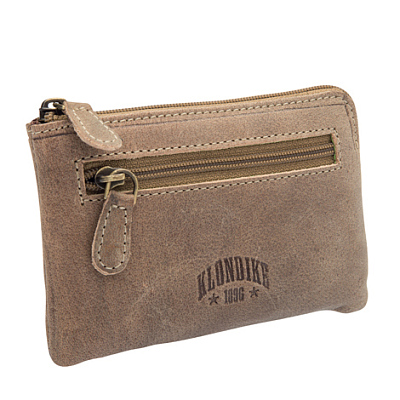 Ключница KLONDIKE «Tom», натуральная кожа в светло-коричневом цвете, 11 х 7,5 см