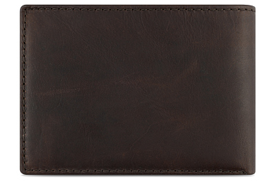 Бумажник KLONDIKE RUSH «Trevor», натуральная кожа в темно-коричневом цвете, 12,5 х 9 х 2 см