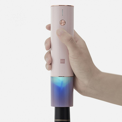 Электрический штопор HuoHou Electric Wine Opener NEW, розовый