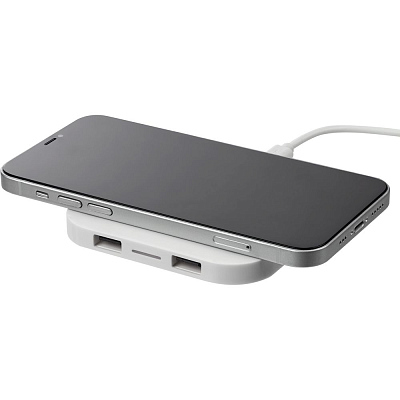 Беспроводное зарядное устройство Interra Plus, белое (Белый)