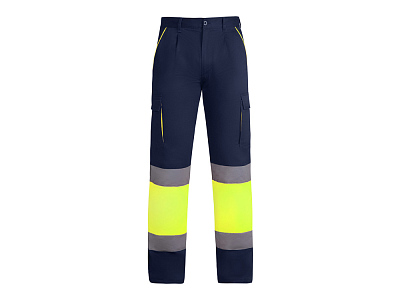 Брюки Enix мужские (Синий нэйви/неоновый желтый)