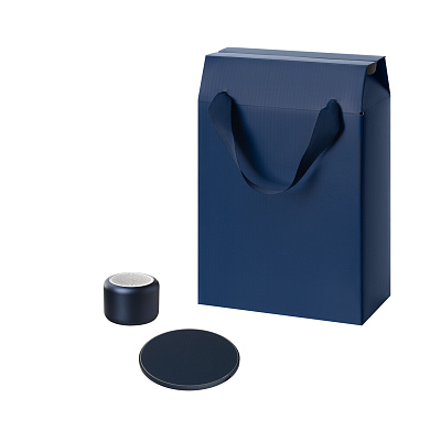 Подарочный набор Passion, Auris  (колонка, зарядное устройство) (Синий)