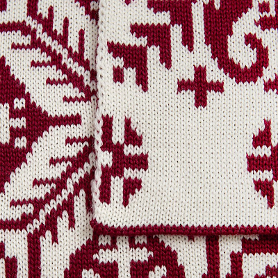 Шарф Wintertude L, красный с белым