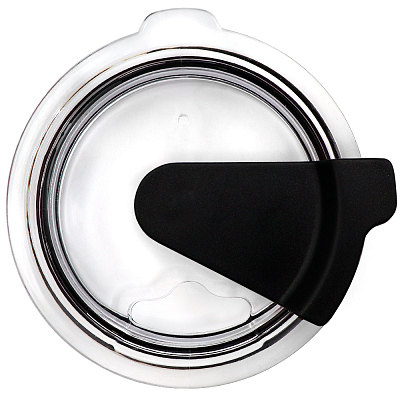 Кружка с крышкой Velvet Duo, софт-тач, тёмно-серая/чёрная