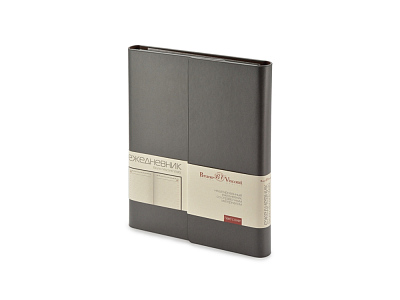 Ежедневник недатированный с магнитным клапаном А5 Waltz (Тёмно-серый)