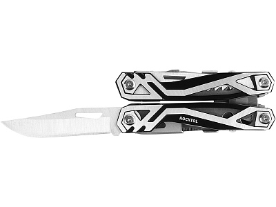 Мультитул Rocktol 21 в 1 с пружинными плоскогубцами (Чёрный)