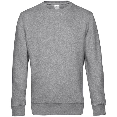 Свитшот унисекс King, темно-серый (Серый меланж)