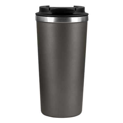 Термокружка вакуумная Palermo, серая, гладкая поверхность (Серый)