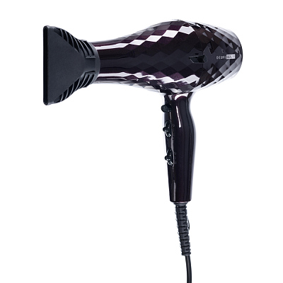Фен DEWAL BEAUTY Diamond Purple, фиолетовый, 2200 Вт, 1 насадка