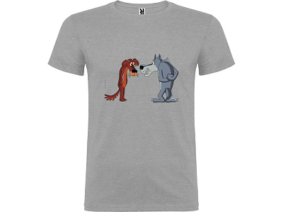 Футболка Жил-был Пес мужская (Серый меланж)