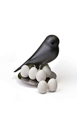 Набор магнитов Egg Sparrow, черный (Черно-белый)