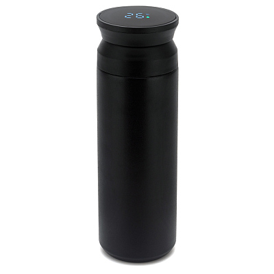 Термос Robins с дисплеем и инфьюзером, черный-S (Чёрный)