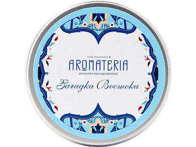 Набор: платок Арабески и свеча Загадка Востока