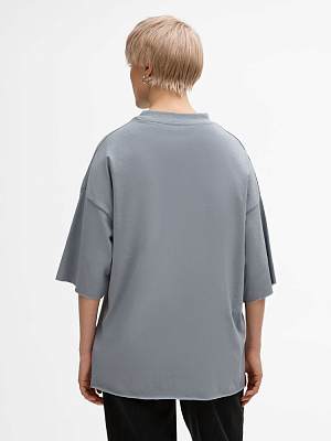 Футболка унисекс оверсайз T1, серая