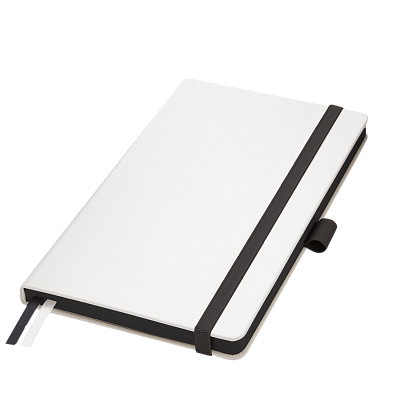 Ежедневник Арктик (Arctic) недатированный, белый/черный (Белый, серый, бежевый, черный)