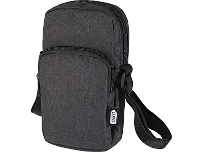 Сумка для телефона Ross из переработанного материала (Древесный уголь)