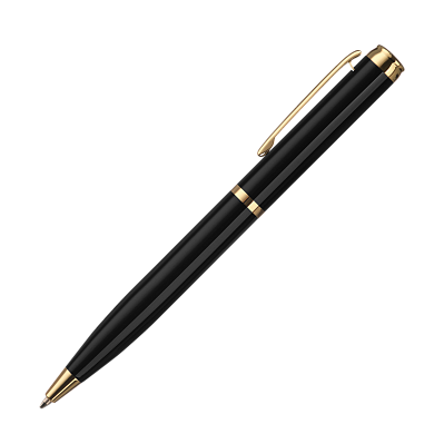 Шариковая ручка Sonata BP, черная/позолота (Черный, золотой)