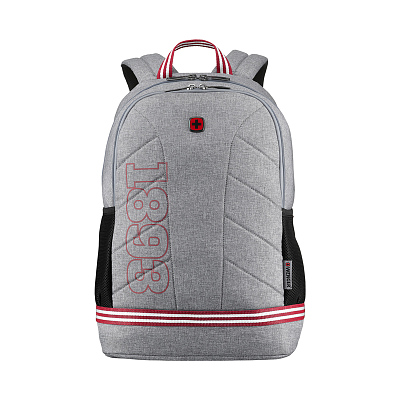 Рюкзак WENGER Collegiate Quadma 16” , 100% полиэстер, 33х17х43 см, 22 л (Серый)