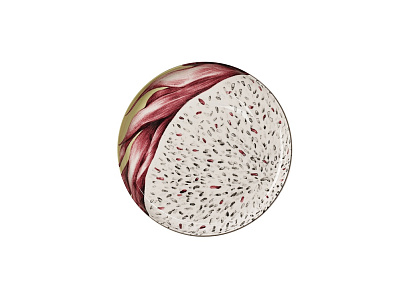 Тарелка PLATE 1 DRA (Желтый/красный)