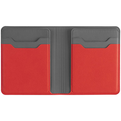 Картхолдер с отделением для купюр Dual  (Красный)