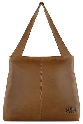 Сумка через плечо KLONDIKE RUSH «Katrina», натуральная кожа в коньячном цвете, 43 х 31,5 х 12 см (Коричневый)