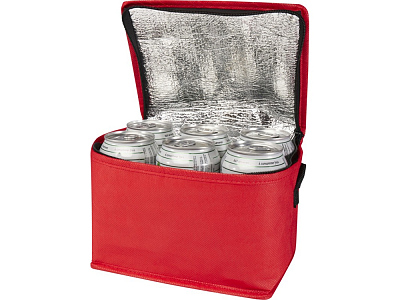 Сумка-холодильник Spectrum из переработанного нетканого материала (Красный)