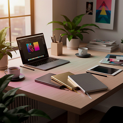 Бизнес-блокнот AURI, формат А5, серебристый, блок в линейку