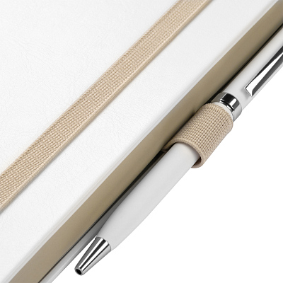 Ежедневник Арктик (Arctic) недатированный, белый/серый