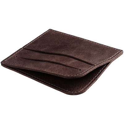 Чехол для карточек Apache, темно-коричневый (Коричневый)