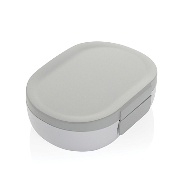 Ланч-бокс Avira Atlas из переработанного пластика RCS, 700 мл (Белый; серый)