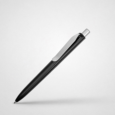 Ручка пластиковая шариковая Prodir DS8 PSP (Черный/серебристый)