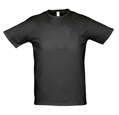 Футболка мужская Milano 190, черная (Чёрный)