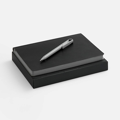 Набор Doppio, черный с серым (Серый)