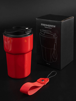Термостакан Freshbrew, красный
