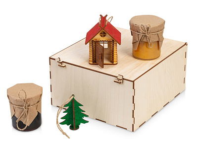 Подарочный набор Decoration Deluxe 2.0 с двумя видами варенья  (Натуральный)