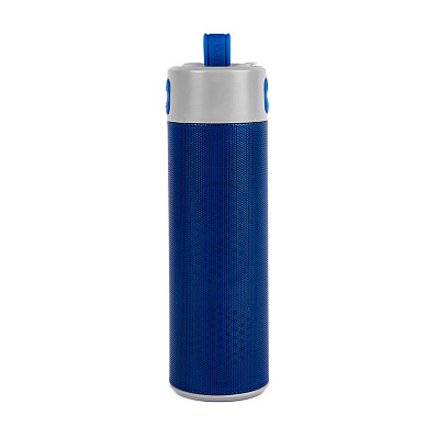 Bluetooth колонка TURBO TUBE с зарядным устройством (2000mAh) и моноподом  (Синий, серый)