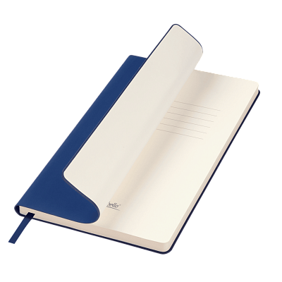 Ежедневник Spark недатированный, синий (с упаковкой, со стикерами) (Синий, бежевый)