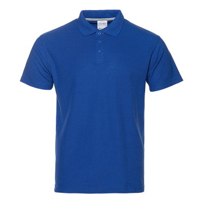 Рубашка поло мужская STAN хлопок/полиэстер 185, 04 (Синий)