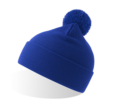 Шапка вязаная двойная Wind-S c помпоном (Ярко-синий) Шапка вязаная двойная Wind-S c помпоном (Ярко-синий)