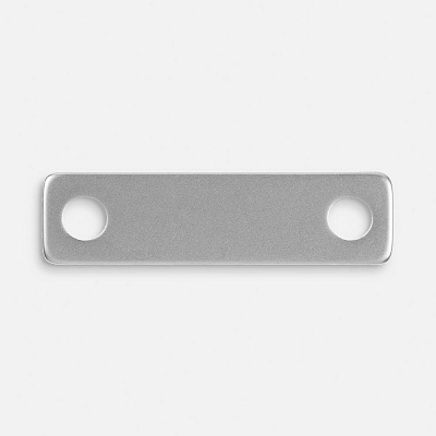 Шильдик металлический Alfa Liten  (Серебристый)