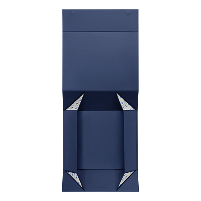 Подарочная коробка-трансформер большая, синяя