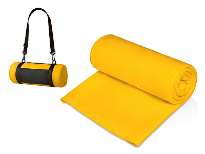 Плед Нежность с ремешком на плечо (Желтый)