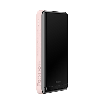 Беспроводной магнитный ПЗУ Baseus Magnetic Bracket 10000mAh 20W, розовый